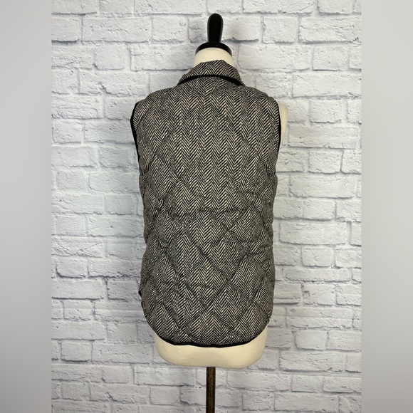J.Crew Herringbone Down Puffer Vest size S - Picture 6 of 8